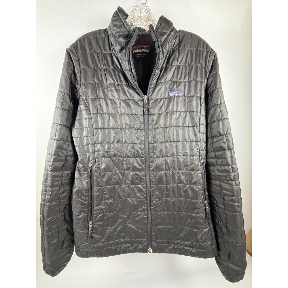 Patagonia Nano Puff Jacket – Women's Large – Black Lightweight Insulated Puffer